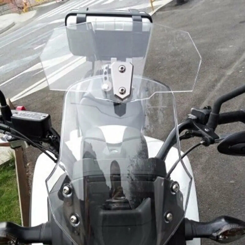 Deflector Aer Vant Parbriz Geam Moto Universal 27x12cm - imagine 5