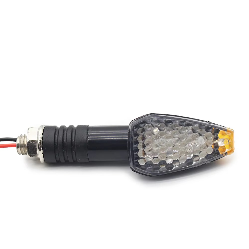 Set 2 semnalizari moto Honda Kawasaki Suzuki Yamaha Ducati BMW KTM Triumph Aprilia 10mm A1039 - imagine 2