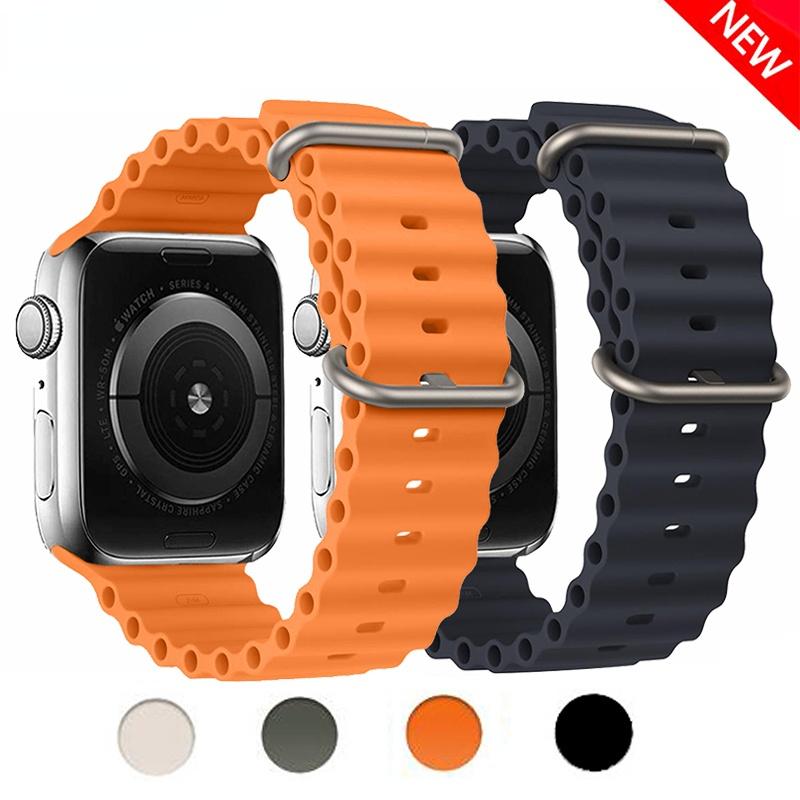 Curea Ocean pentru Smart Watch Ultra Band 49mm 44mm 45mm 40mm 41mm 42mm 38mm Bratara din silicon