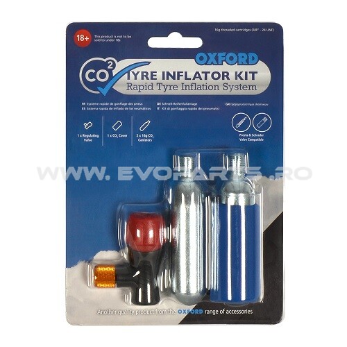 Kit Capsule CO2 + Set Adaptor Umflare Anvelopa OXFORD